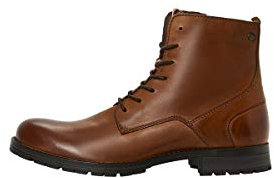 JACK & JONES Herren Jfworca Leather Cognac 19 stk Chukka Boots, Cognac, 43 EU