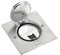 Legrand 089761 Prise de Sol Simple Catégorie6 FTP avec Platine Carrée, RJ45, Inox