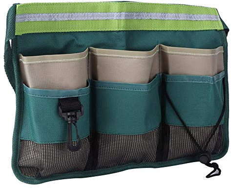 AMONIDA Cintura Porta Attrezzi, 34x24cm Tessuto Oxford 600D Marsupio Porta Attrezzi Borsa Attrezzi da Giardinaggio Regolabile, per Giardini, Cortili, Fattorie E Magazzini