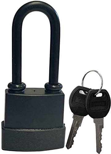 PaulStore 45MM Long Shackle Heavy Duty Waterproof Steel Outdoor Security Padlock Lock 2Key