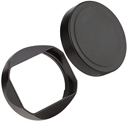 Haoge Gegenlichtblende aus Metall, quadratisch, Bajonett für Sigma 65 mm F2 24 mm F2 DG DN | Modernes spiegelloses Objektiv Sony A7R4 E-Mount oder Leica SL TL2 L Mount Kamera