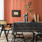Lanqinglv Schwarz Tischdecke 140x300cm Baumwolle und Leinen Abwaschbar Geometrisch Muster Bohemian Vintage Rechteckig Gartentischdecke Küchentischabdeckung für Speisetisch