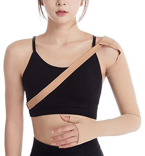 Haofy Lymphödem-Kompressions-Armmanschette, 23–32 MmHg Lymphödem-Kompressions-Armmanschette Post-Mastektomie-Stützarmmanschette(L-Links)