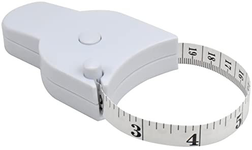 150cm Ruban à Mesurer Rétractable Mètre Ruban en Tissu Ruban à Mesurer Double Face Mètre Ruban Couture Ruban de Mesure Souple du Corps pour Mesure Corps/Tour de Poitrine/Tour de Taille, Blanc