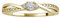 SILVEGO Verlobungsring Gelbgold 14 Karat mit Zirkonia Brilliance Zirconia