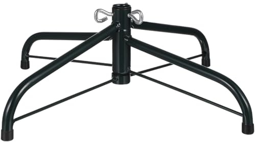 DOITOOL Christmas Tree Stand for Artificial Trees | 40cm Heavy Duty Metal Base Replacement Legs, Fits 1.9cm Center Pole, Foldable Xmas Tree Bracket Holder Holiday Decor Black