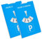 Parkscheibe, 2 Stück, in Blau, aus Papier, doppelseitig einstellbar, Parkuhr mit HEURE D'ARRIVÉE, für Auto, LKW, Wohnmobil, Parking Disc Blue, Parkscheiben, Parkkarte, blaue Papier Park Scheibe Karte