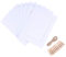 DOITOOL 10-Teiliger Bilderrahmen Papier DIY-Fotorahmen-Aufhängeset Pappe mit Schnur Clips für Heimdekoration (Weiß 18 3 X 13 4 Cm)