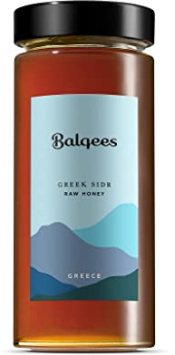 Balqees Raw Greek Sidr Honey - Pure, Unpasteurised, Unfiltered - 100% Raw Honey (400g)