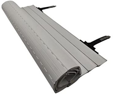 Persiana Enrollable de Aluminio Curva a Medida - Dispone de Aislante térmico, Ultraligera y Resistente a Intemperie (Ancho de 50 cm a 149 cm Alto de 150 cm a 249 cm)