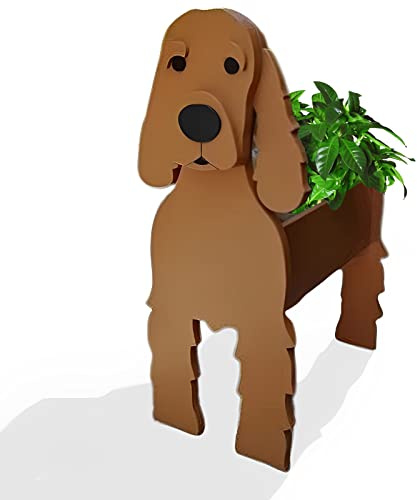 strolfay Hunde-Blumen-Pflanzgefäß Geschenke für Frauen, Niedliche PVC Hunde-Pflanzgefäße, Blumentöpfe für Drinnen und Draußen, Garten-Pflanzgefäß zum Geburtstag, für das Büro, für Haustierliebhaber 24