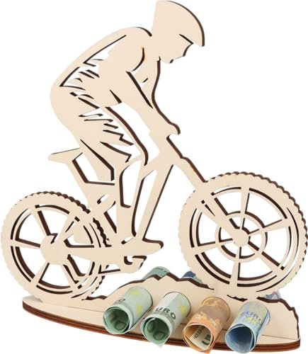 XL Geldgeschenk aus Holz Mountainbike|Geschenkidee Fahrrad|Gutscheinverpackung|witziges Geschenk|Geldgeschenk für Frauen und Männer (Mountainbike)