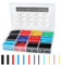 JOPHEK 750 Pcs de Tubo Termorretráctil 2: 1, Tubo Termoretractil para Cables, Poliolefina Tubo Termoretráctil Envoltura de Alambre 5 Color 12 Tamaño, para Protección el Cable, Prevenir la Corrosión