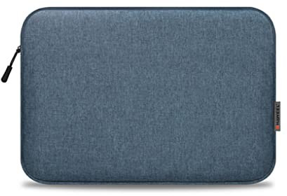 CLSSLVVBN 14/15/17 Pouces Sac pour Tablette électronique Antichoc Universel Pochette Souris étui pour Ordinateur Portable Fermeture à glissière Lisse Voyage Affaires, Bleu, 15-17 Pouces