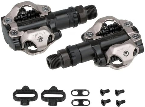 PD-M520 Mountainbike Pedale, Mountainbike Zubehör, Kompatibel mit Shimano Clipless MTB SPD Pedal mit SM-SH51 Cleats