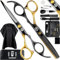 DELPHI Professionelle Friseurschere Set 6 Zoll Friseur Haarschere - Grosses 11er Set mit Friseurumhang und mehr - Scharfe Haarschneideschere für Damen Herren Kinder Haarschne Schere für Barber Shop