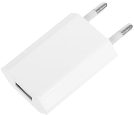 Weißer USB Ladegerät Netzstecker Adapter Eu Variante 5v 500ma | Abs Pc, Flaches Design für Reisen und Business, Schutz gegen Überhitzung, Leichtes Gehäuse