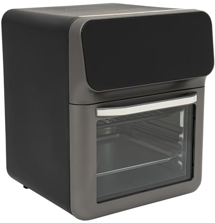 13L Heißluftfritteuse, Minibackofen mit Umluft 1350W, Schnelle Heissluftfriteuse, Air Fryer zum Luftfritieren, Toaster Grill Pizzaofen Mini Backofen, 2 Backbleche, 50 Kuchen Boxen, 5 Zinn Folie Boxen