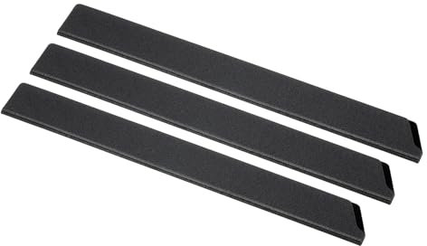 PATIKIL ABS Knife Cover Sleeves for 12 Bread Knife, 3 Pcs Knives Edge Guard Blade Protector Universal Knife Sheath for Home Kitchen, Black