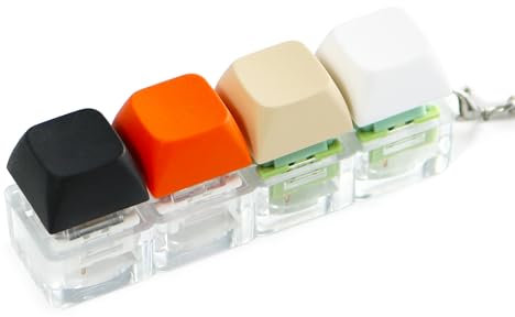 TGIFXD Keyboard Fidget Toy with Mute and Clicky Switches, Fidget Keyboard for Stress Relief, Office and Classroom, Quiet and Noisy Environments