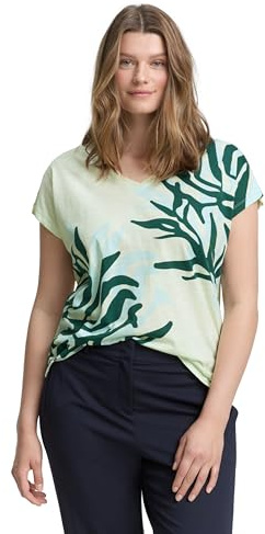 TOM TAILOR Damen 1047166 T-Shirt, 37763 - Touch of Mint, 52 Große Größen EU