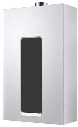 Calentador de Agua a Gas Natural, Termo de Agua Electrico, Calentador de Agua sin Tanque, Calentador de Agua para Ducha, Constante, Protección Múltiple(14.5in/37cm)