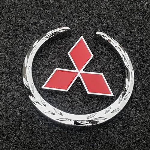 DUANJIAN Maßgeschneidert Auto Limited Edition Logo für Mitsubishi Eclipse Spyder Pajero Sport Endeavor ASX EVO V3,Metall Emblem Stickers,Kofferraum Auto Logo Aufkleber Zubehör