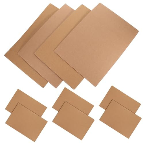 Gadpiparty 10 Feuilles Carton d'emballage express expédition envelopper pour l'emballage en boite rangement caisse rangement papier carton Light Brown