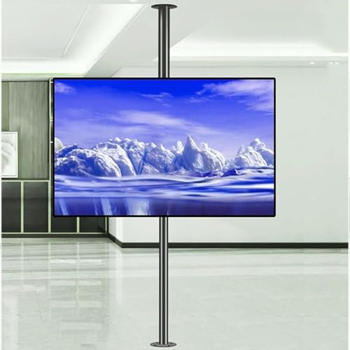 TV Floor Stand - 360 Degree Rotating Stand Partition Wall Rotating Rack, Adjustable Tilt Swivel TV Ceiling Mount, Fits 32-75inch LED Screen(60-85cm)