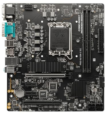 Scheda madre Fit For MSI PRO H610M-C EX supporta i9-14900KF 14700K i5-12400F 14400 13600K 12700 CPU LGA1700 2xDDR5 64GB M.2 SATA SSD mATX scheda madre
