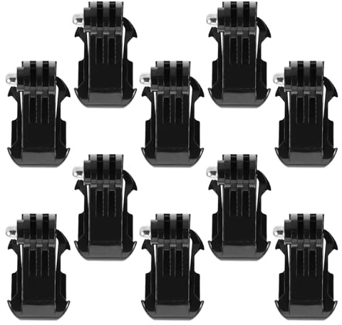 Luxshiny 10pcs Long Thumb Screws Buckle Mount for Action Cameras and Smartphones, Abs Material with Quarter Inch Screw, Secure and Stable for Outdoor Adventures and Sports