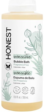 The Honest Company Bubble Bath, Hypoallergenic, Fragrance-Free, 12 fl oz