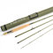 anglerdream Archer Fliegen Angel 4 Abschnitt 3/4/5/8 WT Fast Action dunkelgrün Fliegenrute graphit im 10/36T Carbon Fiber Fliegenrute Golden Aluminium-CNC Reel Sitz mit Cordura Tuch Tube, Archer 9054
