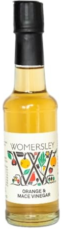 Orange & Mace | Fruit & Herb Vinegar | Flavoured Vinegar | Vegan & Vegetarian Ingredient | All-Natural Ingredients | delicious for cooking, stir fries, sauces & salad dressings (150ml bottle)