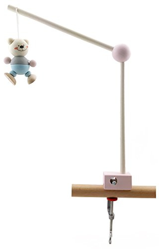 Hess Holzspielzeug 10253 - Mobilhalter aus Holz, nature rosa