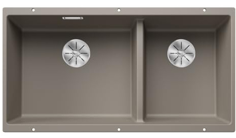 Blanco SUBLINE 480/320-U 523 591 - Fregadero de cocina 480/320-U-523 Tartufo, 1, 340 mm/160 mm, lavabo izquierdo