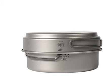 Keith Titan-Topf- und Pfannen-Set, Camping-Topfsets für den Außenbereich, Camping, Schüsseln, Kochgeschirr, Geschirr (Ti6017)