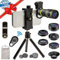 SEVENKA 18X Telephoto Lens Kit with Remote Shutter, Tripod, Fisheye, Macro and Wide Angle Lens for iPhone 11 Pro Max X XS Max XR/8/7/6/6s Samsung Android Smartphone Black