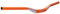 Funn Full On Mountainbike Lenker mit Lenkerklemme 31,8 mm und Breite 785 mm, robuster und leichter Legierungs-Riser-Lenker für MTB, BMX und Rennrad, Anstieg 30 mm (Orange)