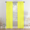 Megachest a pair of slot top voile curtains (Yellow, 56 wideX72 drop 2 Panels)