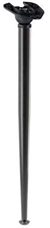 MS Beschläge Tischbein abklappbar Tischfuss Tischstempel Möbelbein 710mm Höhe angewinkelt montierbar Tischstütze Metall (Schwarz)