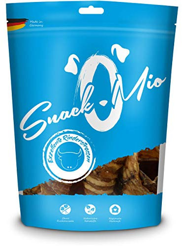 SnackOMio – Premium Hundesnack – Exzellente Rinderstrossen, getreidefrei, 1er Pack (1 x 700 g)