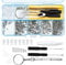 500 Pcs Eyeglasss Sunglass Glasses Repair Tool Kit Set, Spectacles Repair Kit with Screwdriver and Screws, Glasses Cloth, Tweezer Silicone Nose Pads Assortment Repair Tool Set