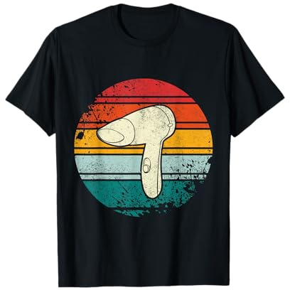 Friseur Vintage Retro Föhn Design für Friseurinnen Frisör T-Shirt