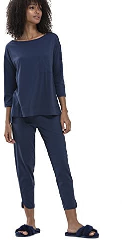Mey Nachtwäsche Serie Liah Damen Yoga Pants New Blue XL(XL)