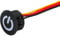 sourcing map DC 12V Touch Dimmer Switch 16mm Diameter Snap-in Mount Black for LED Lights Strip Lights
