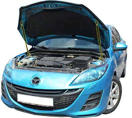 Motorhaubendämpfer kompatibel mit MAZDA 3 BL II 2008-2013 Gasdruckfeder Motorhaube Dämpfer Gasfeder Stoßdämpfer Motorhaubenlifter 2 Stück