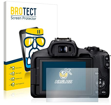 BROTECT Schutzglas für Canon EOS R50 | Transparenter Displayschutz Made in Germany Schutzfolie Panzer Folie Glas 9H Anti-Fingerprint Einfache Montage Clear