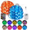 ooklee Colour Changing Fairy Lights LED String Lights with Remote, 16.4FT 2 Pack Twinkle Lights USB Plug or Battery Powered, Outdoor Waterproof Christmas Decorations for Bedroom Wedding Party Indoor