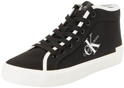 Calvin Klein Jeans Sneakers Donna Alte, Nero (Black/Bright White), 38